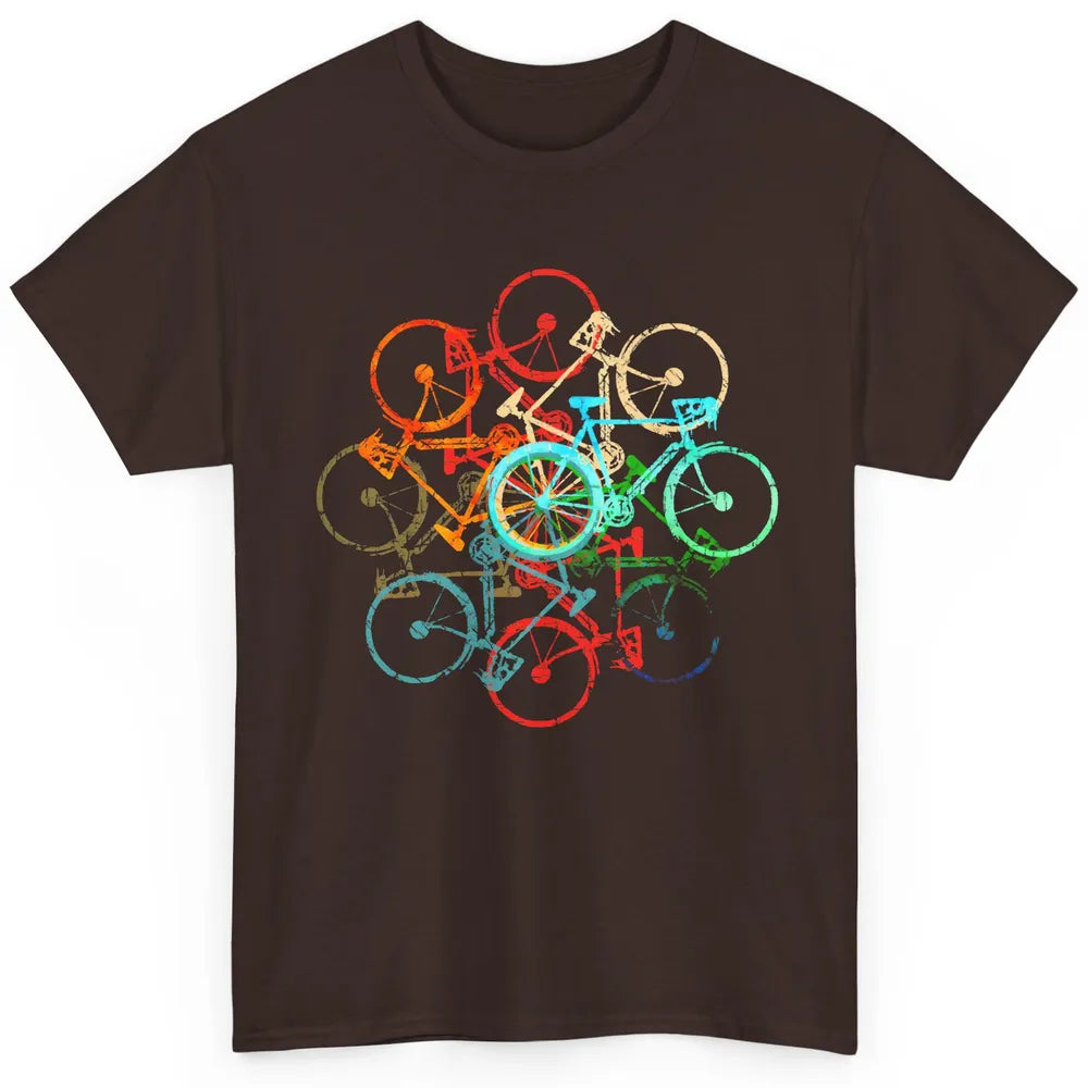 Cycology Cycling Colorful Bicycles Yoga Meditation Cyclist Classic Unisex T-Shirt