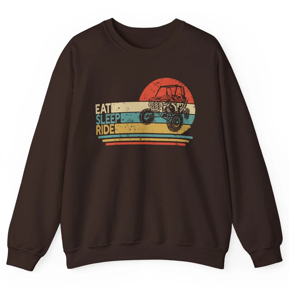 Vintage Eat Sleep Ride XSX Life UTV Offroad Mud Riding Gift Unisex Crewneck Sweatshirt