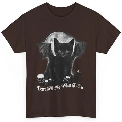 Black Cat Witch Don't Tell Me What To Do Halloween Costume Classic Unisex T-Shirt