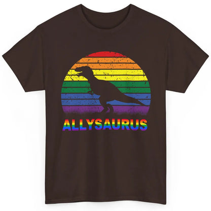 Vintage Allysaurus T-rex Dinosaur LGBT Gay Pride Month Classic Unisex T-Shirt