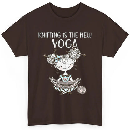 Cute Knitting New Yoga Crazy Crochet Lady Yarning Sew Women Classic Unisex T-Shirt