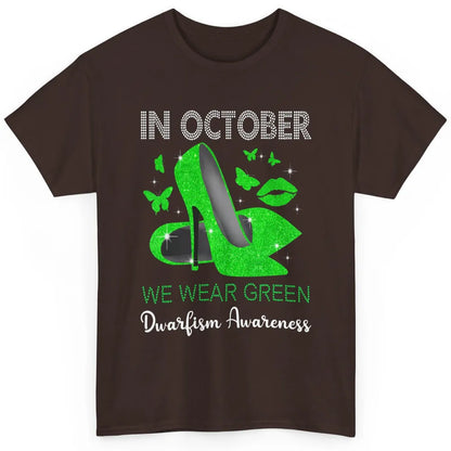 Dwarfism Warrior In October Wear Green High Heels Butterfly Classic Unisex T-Shirt