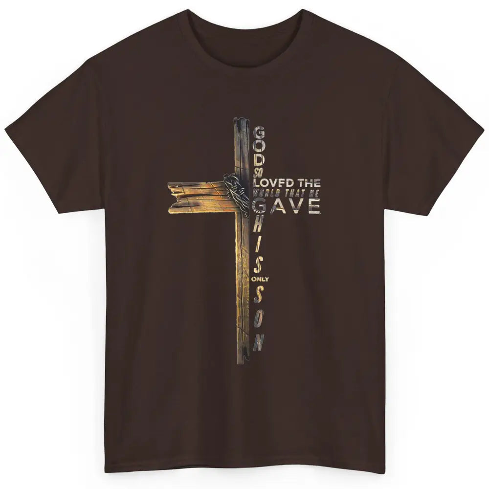 Cross Jesus Christian Bible Verse Religious Faith God Retro Classic Unisex T-Shirt