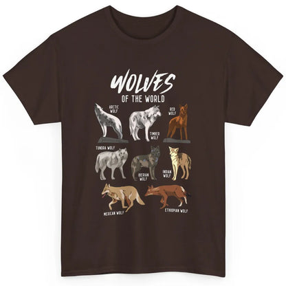 Wolves Of The World Wild Animal Moon Hunter Wolf Hunting Classic Unisex T-Shirt