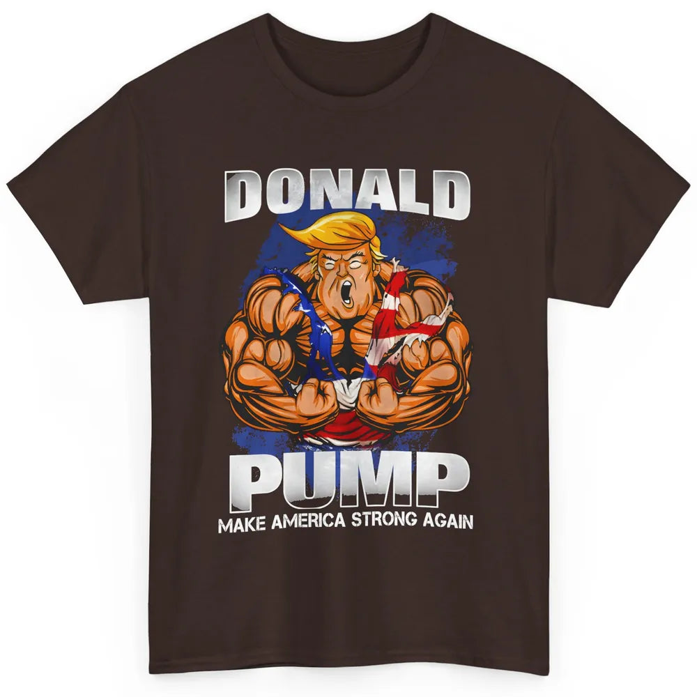 Donald Pump Weightlifter Make America Swole Again Trump 2024 Classic Unisex T-Shirt