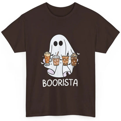 Cute Boorista Ghost Coffee Barista Halloween Spooky Gothic Classic Unisex T-Shirt