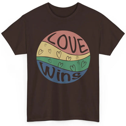 Vintage Love Wins LGBT Gay Pride Month Love Is Love Classic Unisex T-Shirt