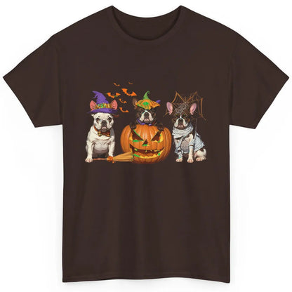 French Bulldog Witch Mummy Pumpkin Halloween Spooky Season Classic Unisex T-Shirt