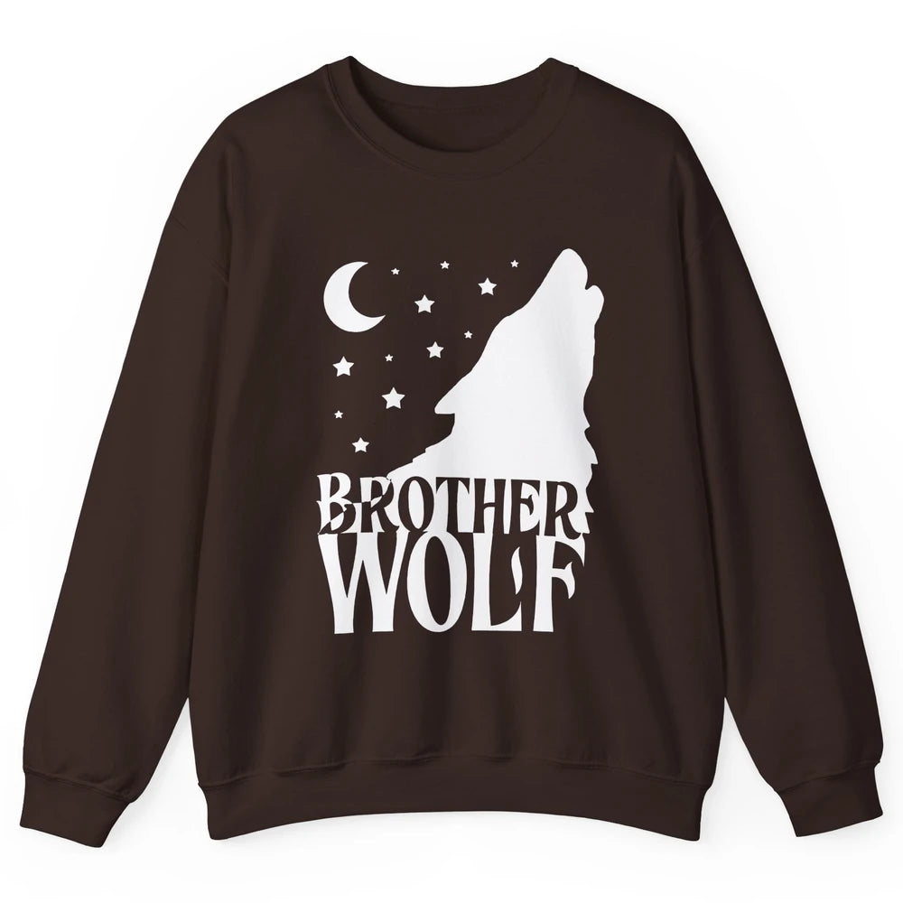 Brother Wolf Wolf Pack Wolf Family Matching Family Outfit Unisex Crewneck Sweatshirt