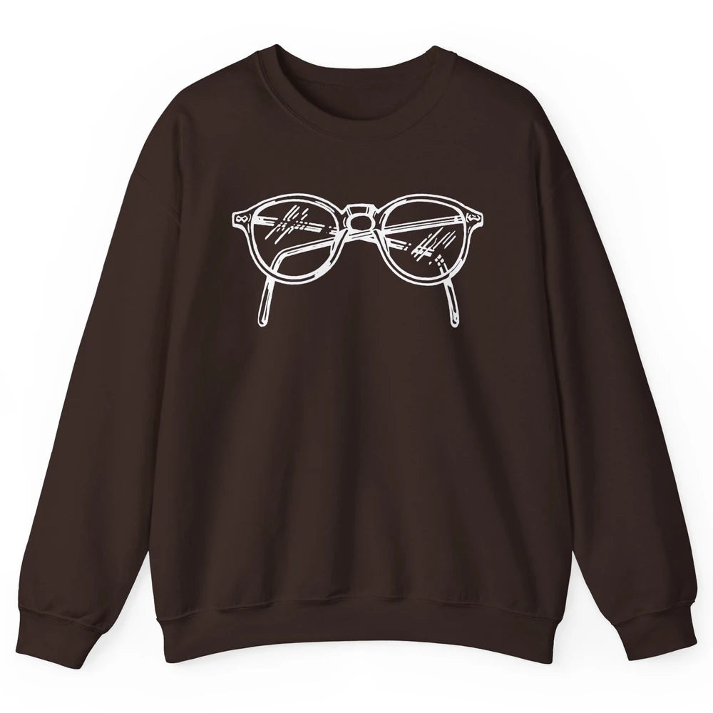 Vintage Eyeglasses Optician Optometrist Eye Doctor Gift Unisex Crewneck Sweatshirt