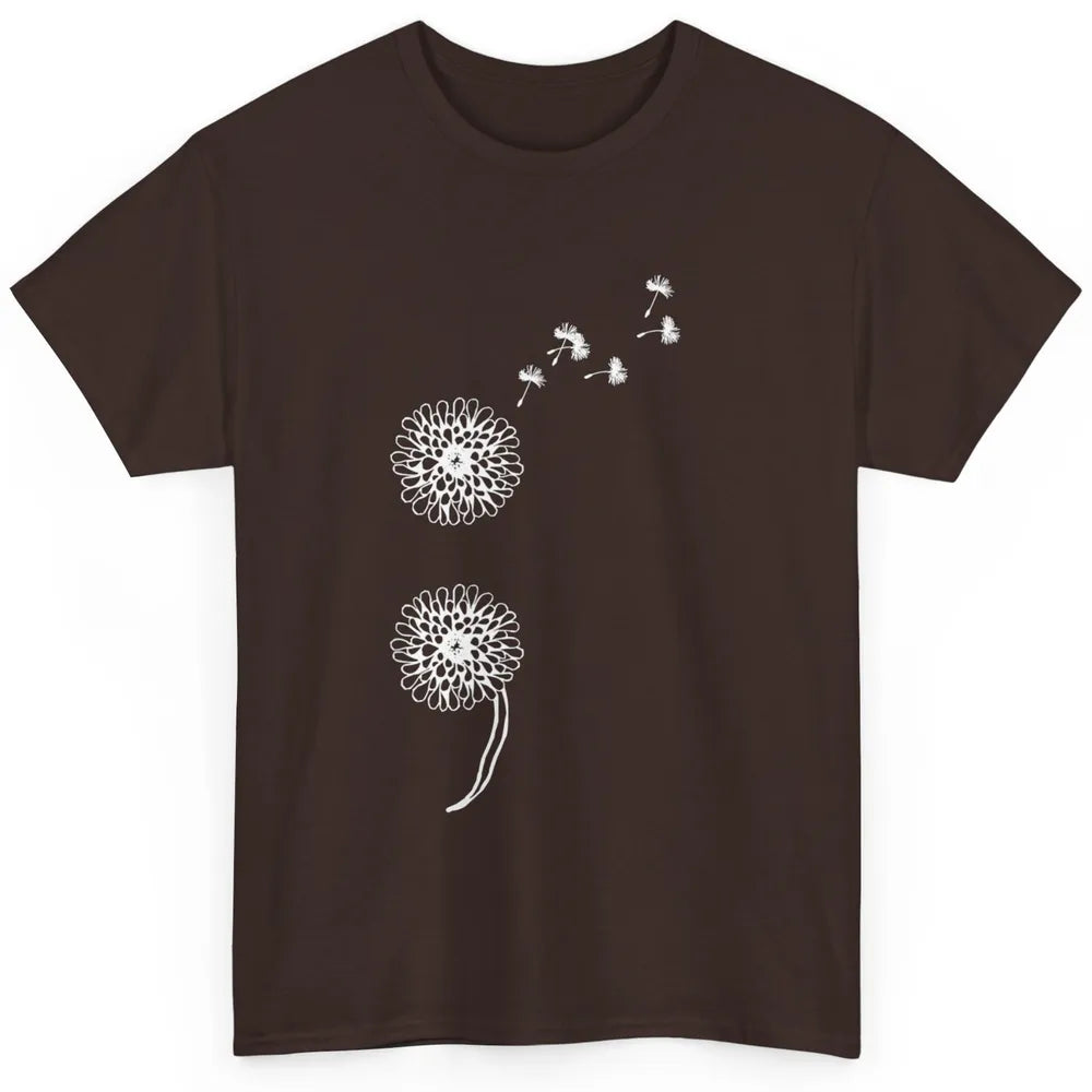 Semicolon Dandelion Vintage  Suicide Prevention Awareness Classic Unisex T-Shirt