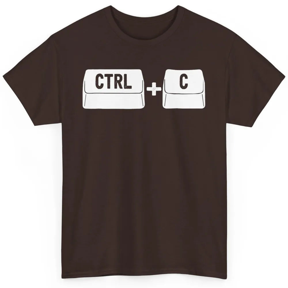 Ctrl C Copy Matching Family Software Engineer Programmer Classic Unisex T-Shirt