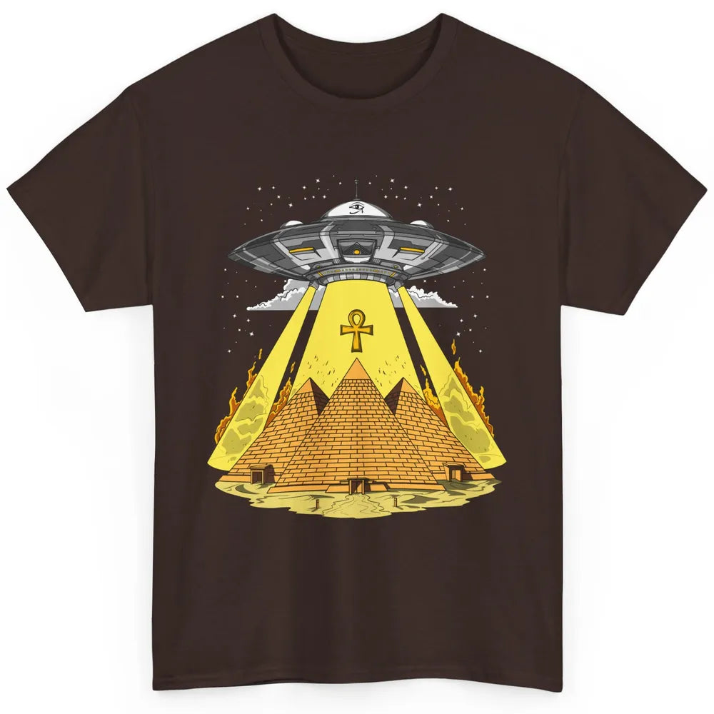 Ancient Egyptian Pyramids Alien Space Annunaki Conspiracy Classic Unisex T-Shirt