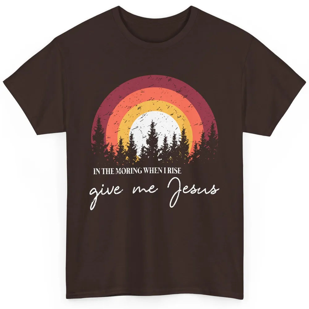 Vintage Mountain When I Rise Give Me Jesus Christian Western Classic Unisex T-Shirt