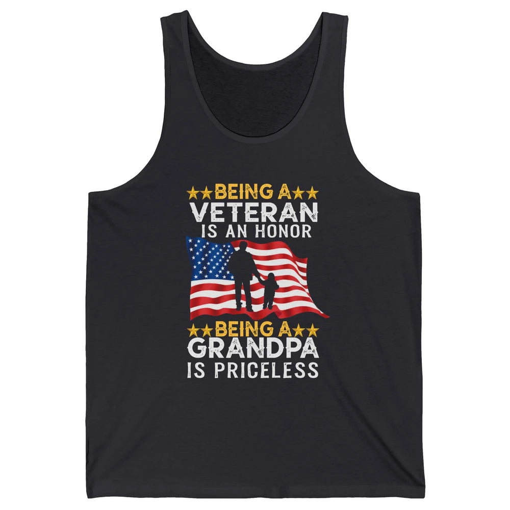 Being A Veteran Is An Honor Army Dad US Military Day Unisex Jersey Tank