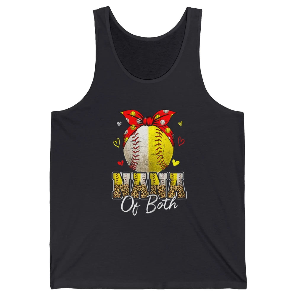 Women Baseball Softball Nana Of Both Mothers Day Sports Game Unisex Jersey Tank