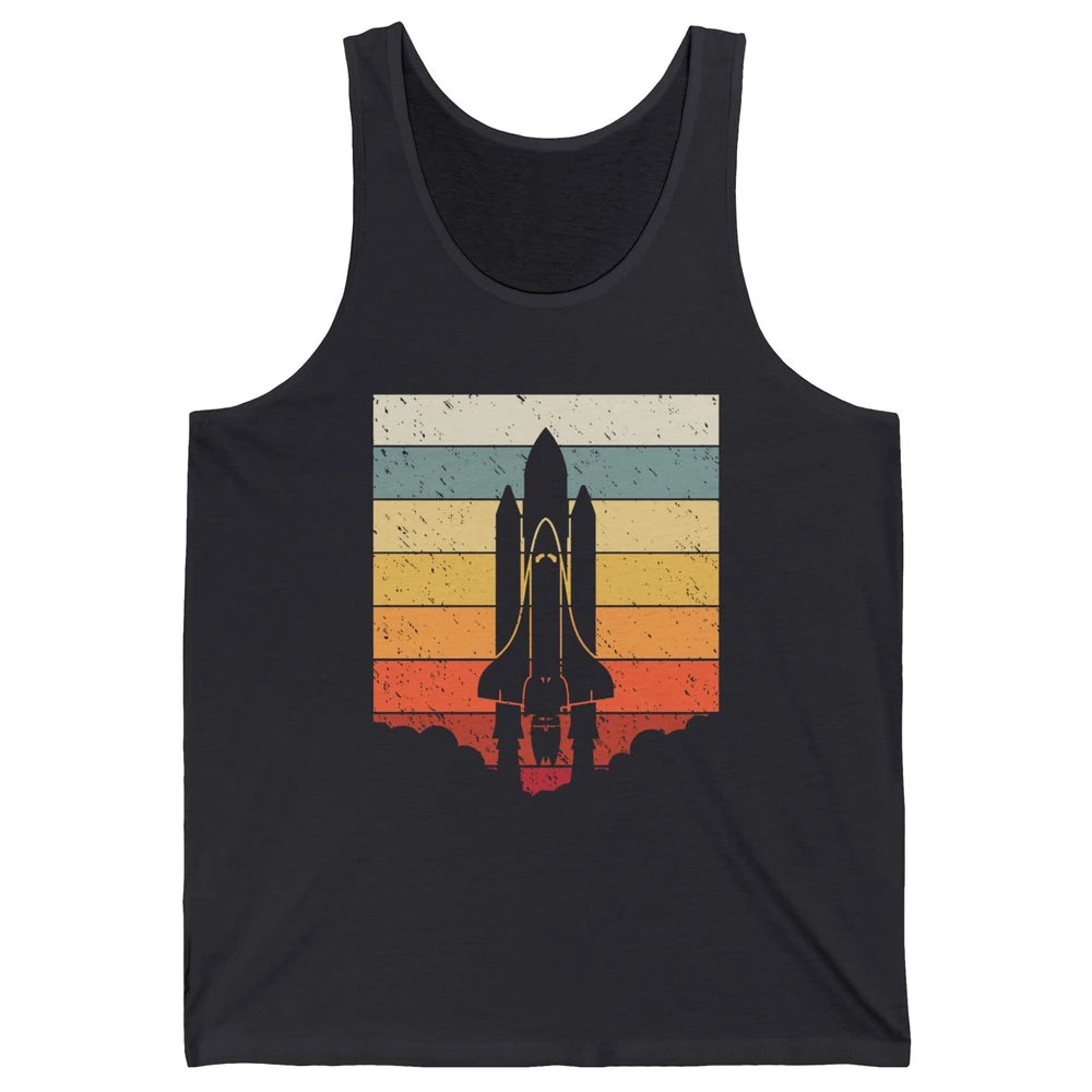 Vintage Astronaut Spaceship Spacecraft Spaceman Astrology Unisex Jersey Tank