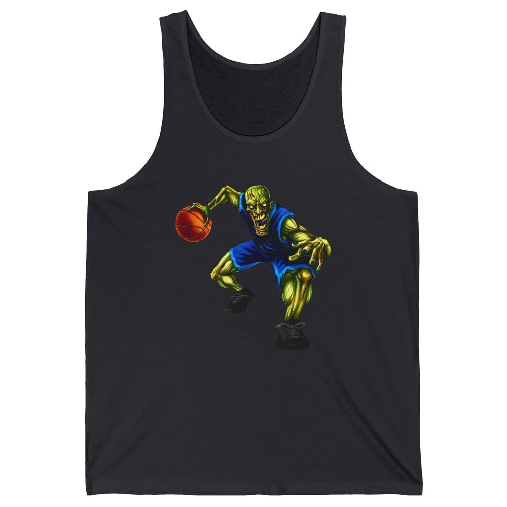 Zombie Basketball Halloween Basketball Players Scary Costume Unisex Jersey Tank