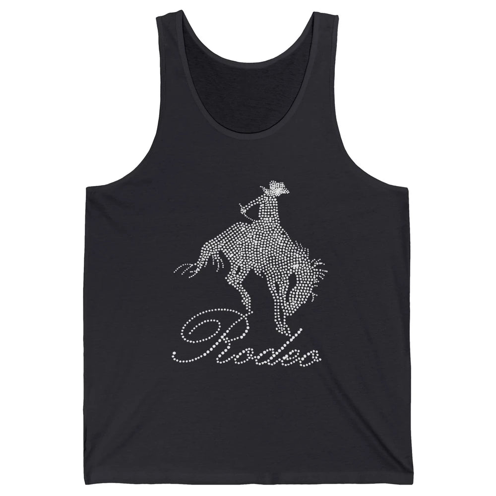 Western Cowgirl Bling Rhinestone Country Cowboy Riding Horse Unisex Jersey Tank