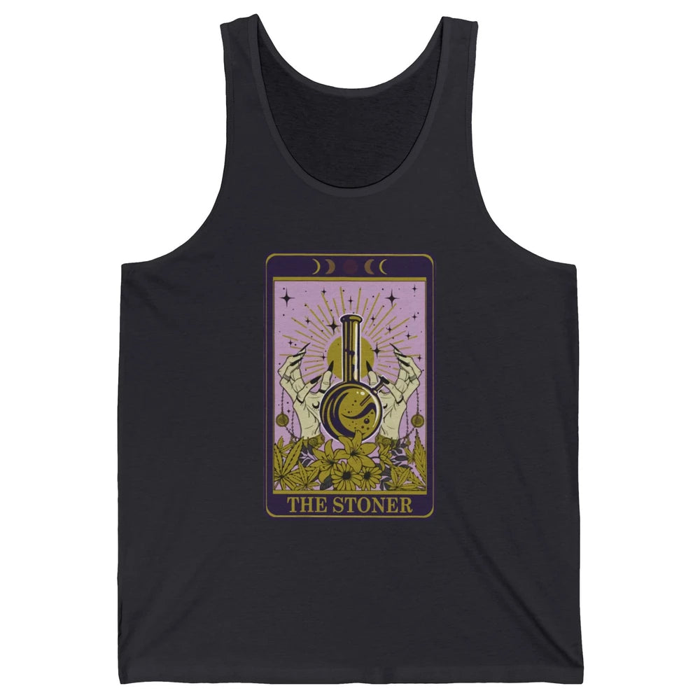 Vintage Witch The Stoner Tarot Card Weed Cannabis Marijuana Unisex Jersey Tank