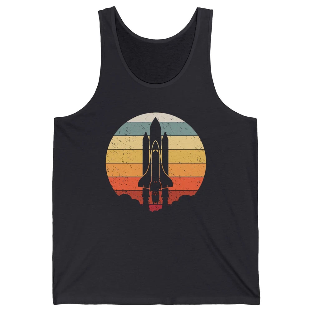 Vintage Astronaut Spaceship Spacecraft Spaceman Astrology Unisex Jersey Tank