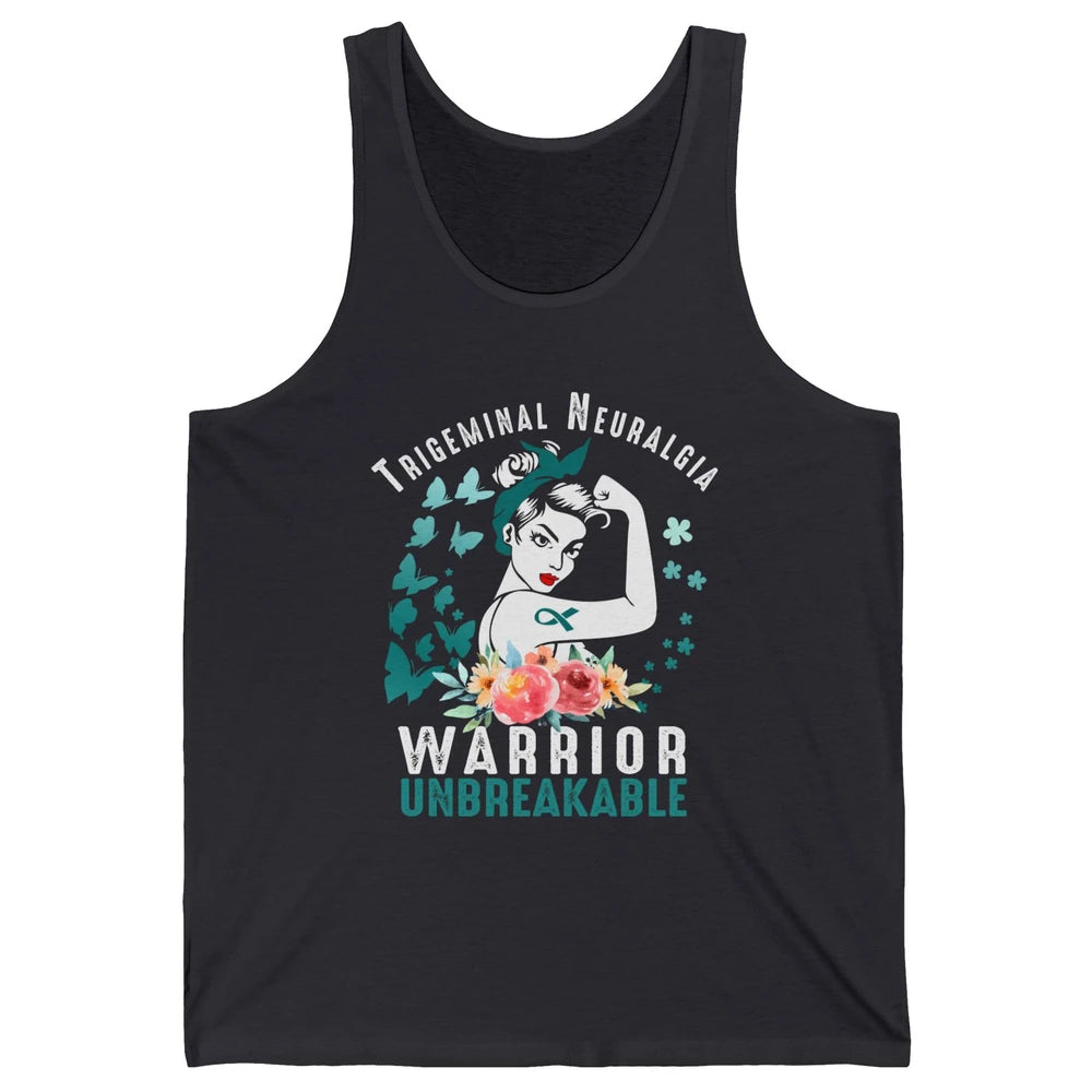 Trigeminal Neuralgia Warrior Unbreakable Strong Woman Unisex Jersey Tank