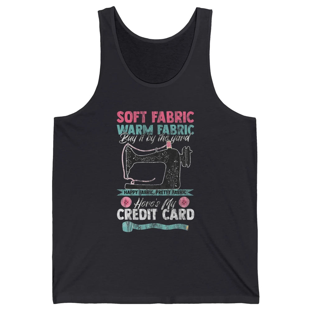 Soft Fabric By The Yard Sewing Machine Quilting Crafting Unisex Jersey Tank