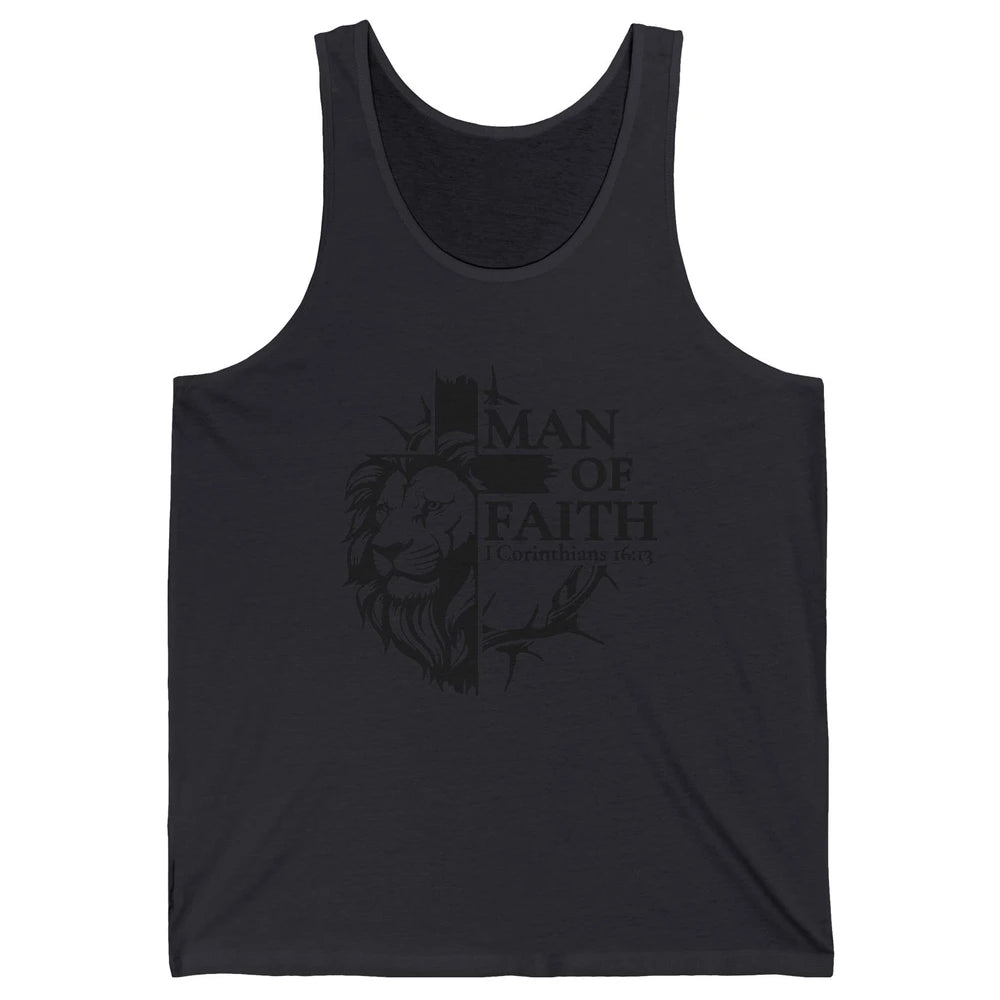 Yeshua Lion Of Judah Man Of Faith Bible Christian Religious Unisex Jersey Tank