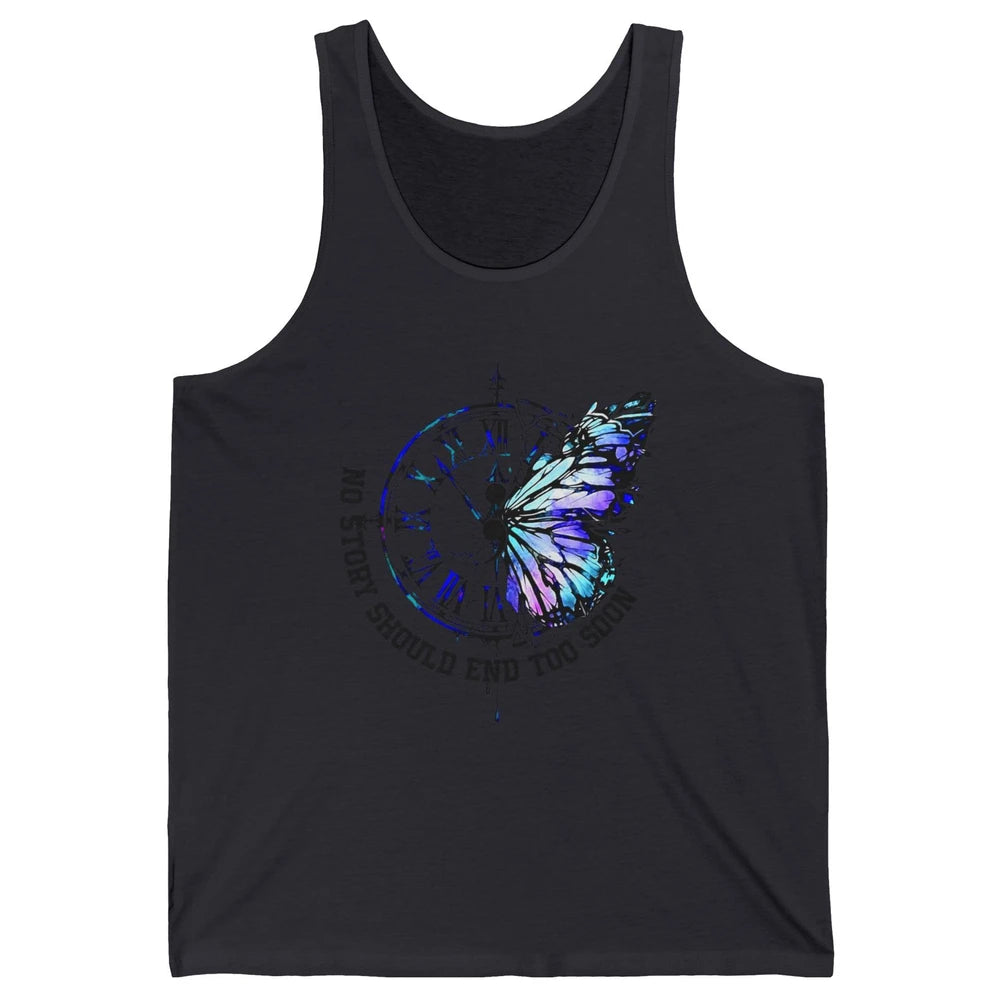 Suicide Prevention Butterfly No Story Should End Too Soon Unisex Jersey Tank