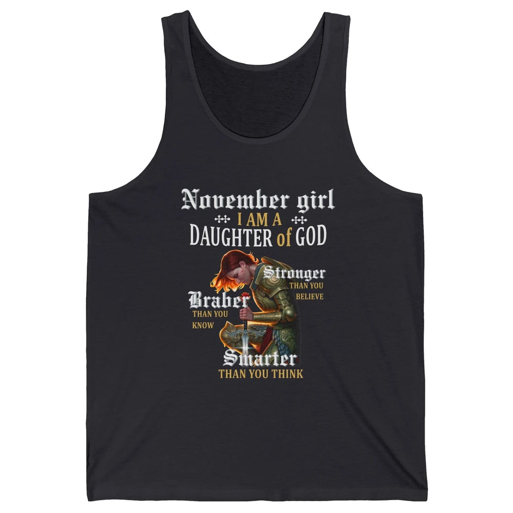 Birthday November Girl I'm A Daughter Of God Birthday Gift Unisex Jersey Tank