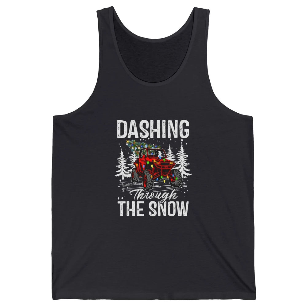 Side By Side Christmas UTV Riding Dirty SXS Rider Offroad Unisex Jersey Tank