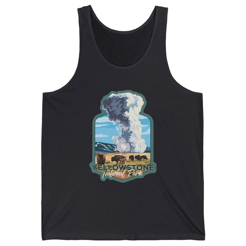 Yellowstone National Park Wyoming Old Faithful Nature Lovers Unisex Jersey Tank