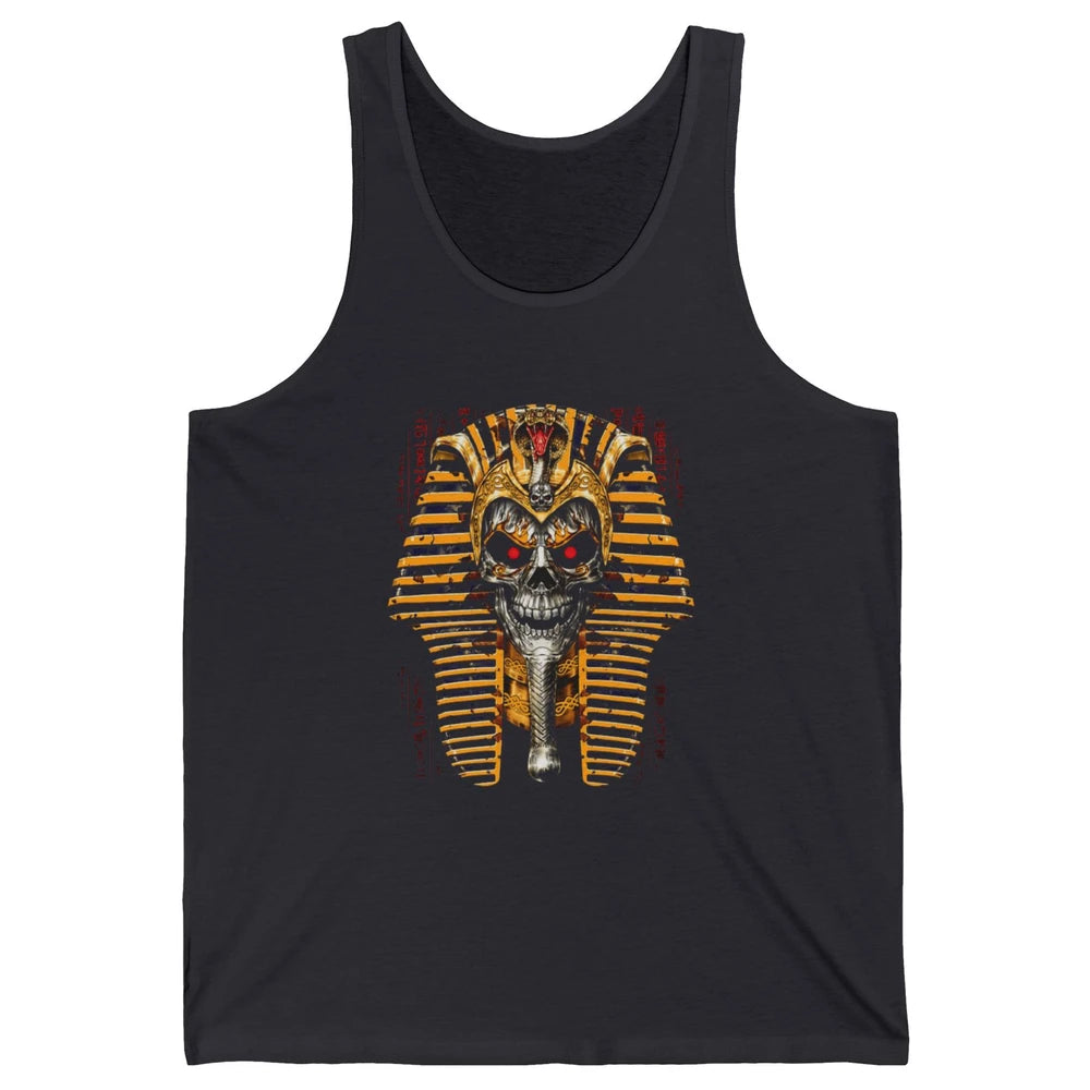 Ancient Egyptian Pyramid Skull King Tut Pharaoh Tutankhamun Unisex Jersey Tank