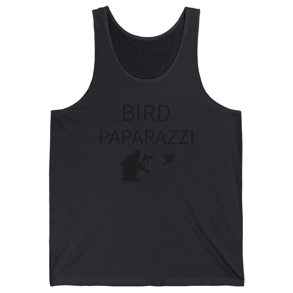 Birdwatching Funny Bird Paparazzi Birding Photography Bird Unisex Jersey Tank