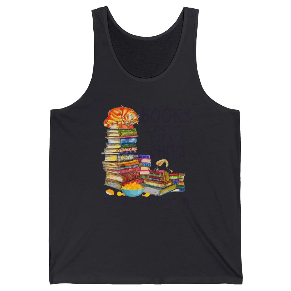 Bookworm Books Are Like Potato Chips You Can’t Have Just One Unisex Jersey Tank