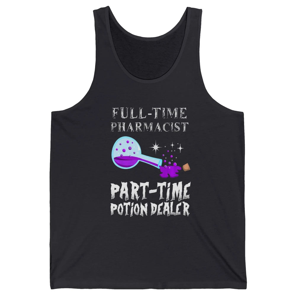 Bottle Potion Dealer Gothic Full Time Pharmacist Aesthetic Unisex Jersey Tank