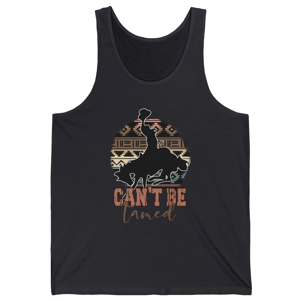 Can’t be Tamed Cowboy Saddle Horseback Western Country Unisex Jersey Tank