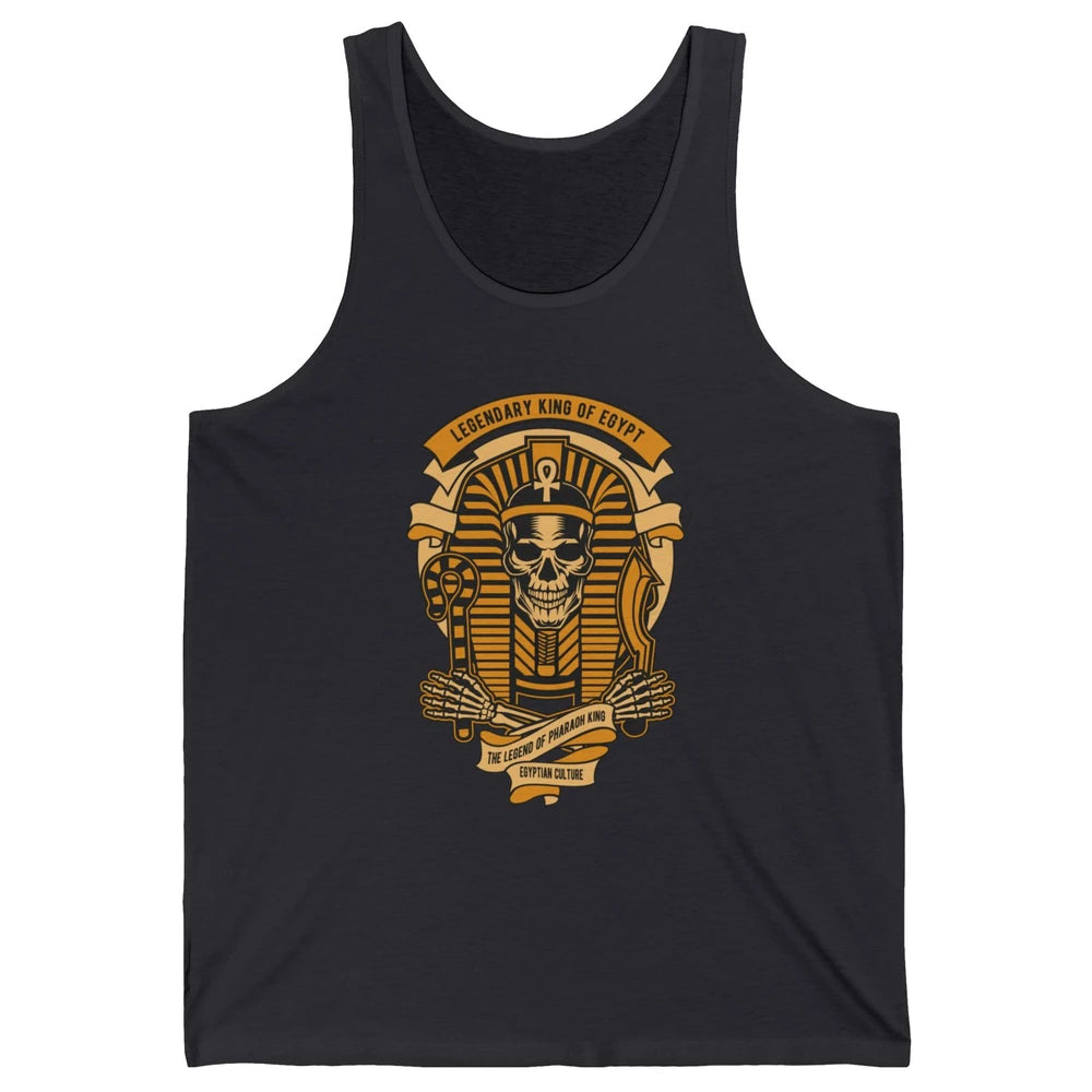 Ancient Egyptian Pyramid Golden King Tut Pharaoh Tutankhamun Unisex Jersey Tank