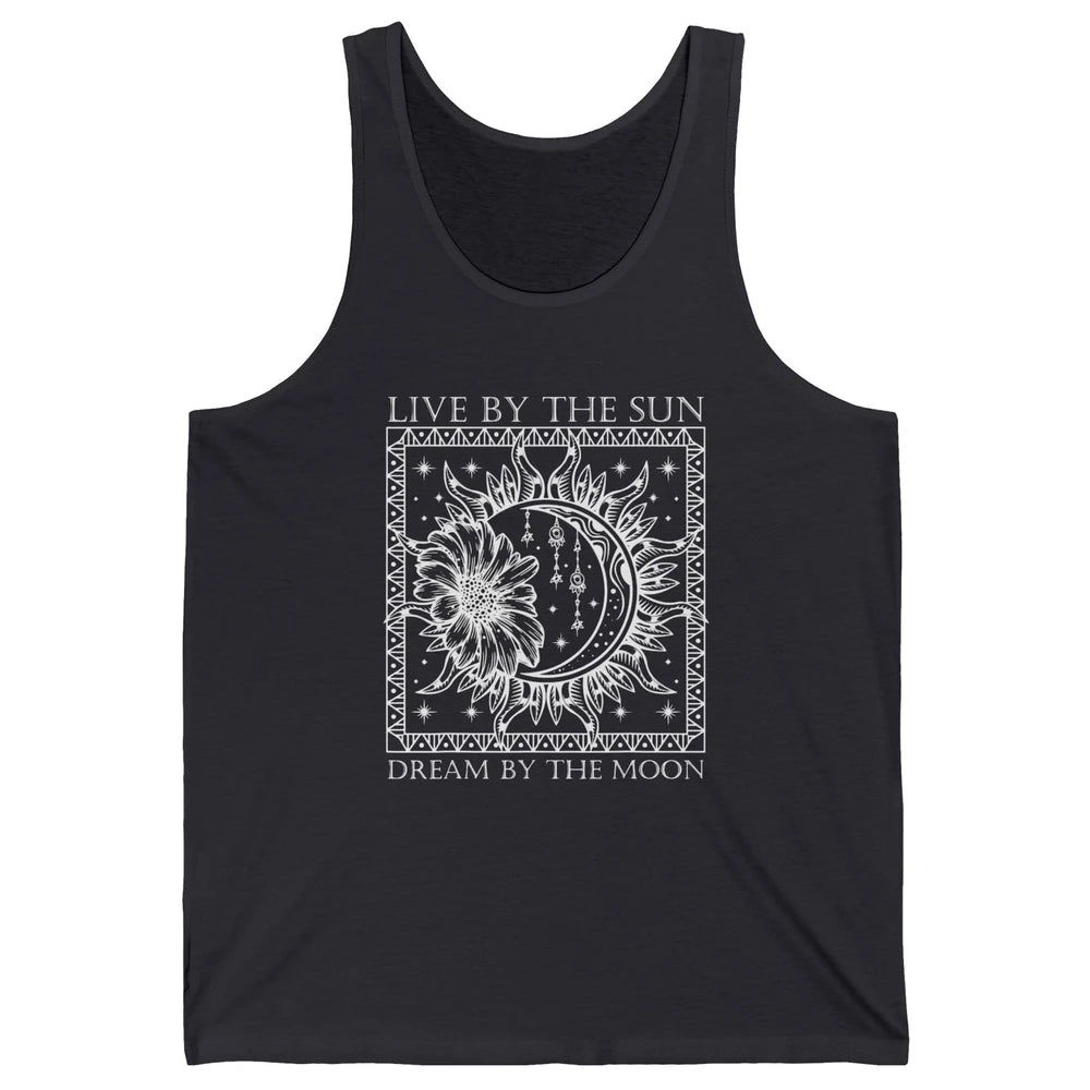 Aesthetic Mystical Sun Moon Gothic Boho Bohemian Astrology Unisex Jersey Tank