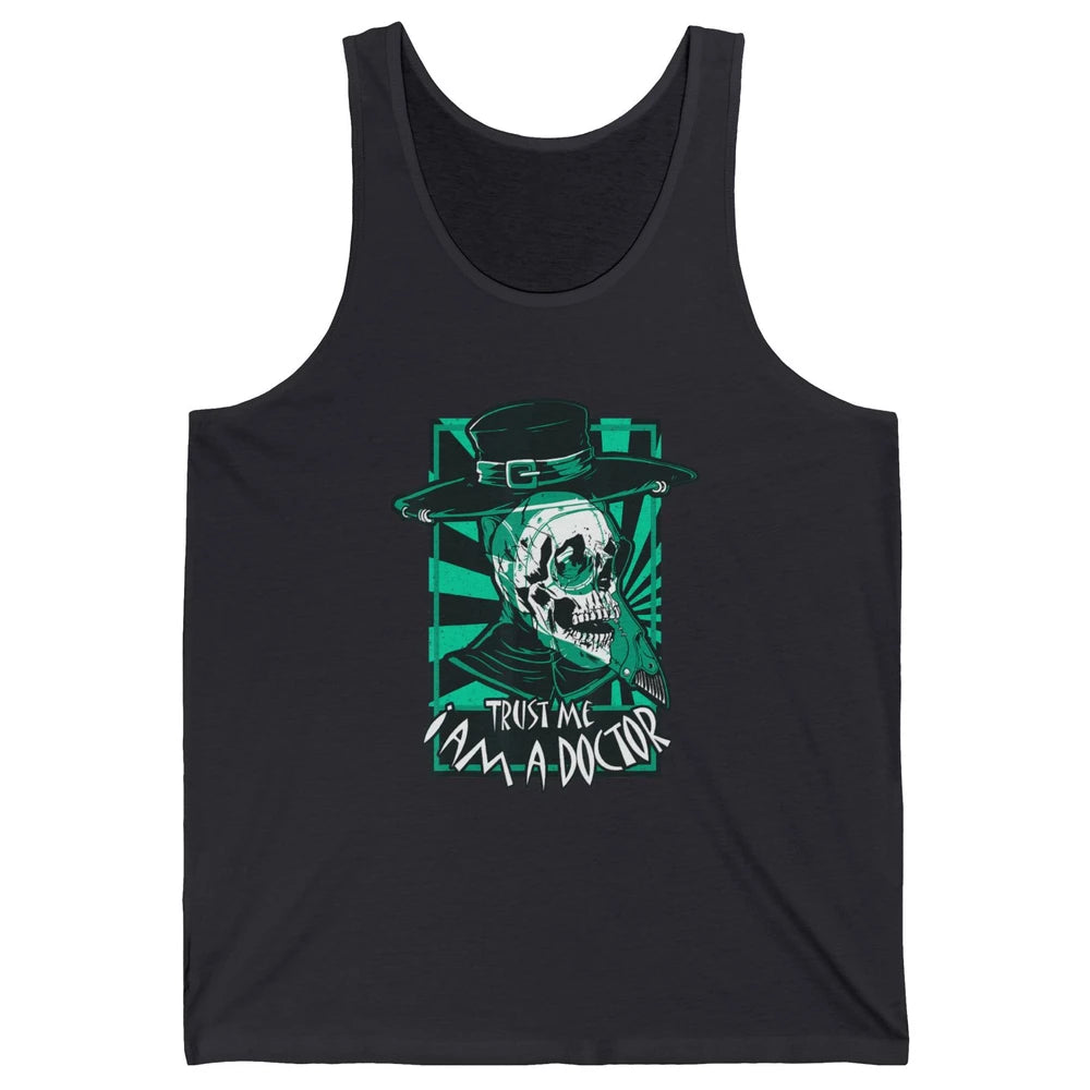 World Death Doctor Medieval Plague Halloween Spooky Season Unisex Jersey Tank