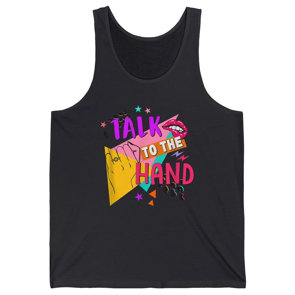 Talk To Hand Bride Retro 90s Bachelorette Bridal Engagement Unisex Jersey Tank