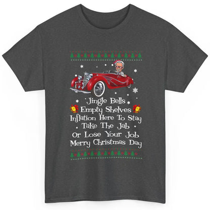 Funny Joe Biden Driving Jingle Bells Santa Christmas Costume Classic Unisex T-Shirt