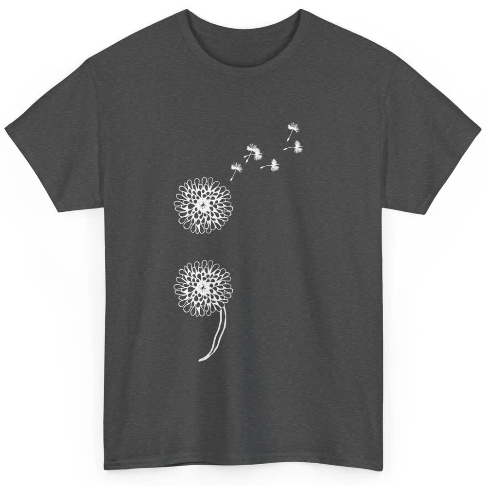 Semicolon Dandelion Vintage  Suicide Prevention Awareness Classic Unisex T-Shirt