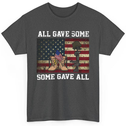 Retro US Veteran All Gave Some Some Gave All Memorial Day Classic Unisex T-Shirt