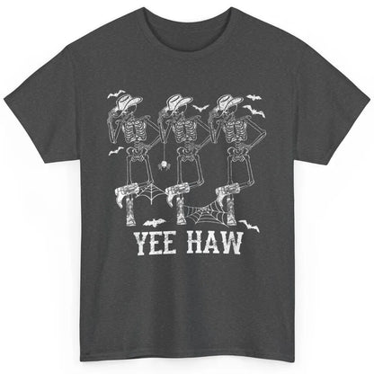 Yee Haw Skeleton Dancing Cowboy Boots Howdy Western Rodeo Classic Unisex T-Shirt