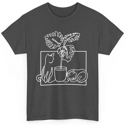 Cat Watering Plants Gardening Cat Lady Planting Cat Lovers Classic Unisex T-Shirt