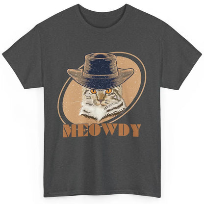 Funny Cat Cowboy Meowdy Western Country Cat Lovers Costume Classic Unisex T-Shirt