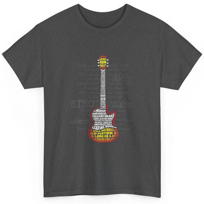 Christian Band Amazing Guitar Grace Guitarist Retro Jesus Classic Unisex T-Shirt