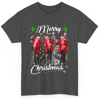 Funny Trump Dance Santa Claus Christmas Donald Trump President Sarcastic Political Xmas Classic Unisex T-Shirt