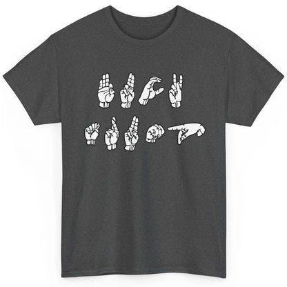 Anti Trump FCK Sign Language Sucks Vote Democrat Biden Classic Unisex T-Shirt